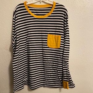 Striped long sleeved shirt